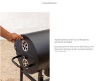 CREATE - Barbacoa Ahumadora de Carbón Create con Ruedas y Bandejas Laterales Plegables - BBQ SMOKEY - details 0