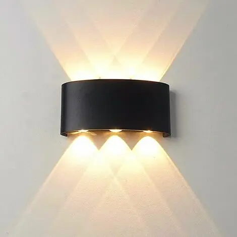 Luz de pared interior LED, apliques de pared para exteriores de aluminio impermeables IP65 - 1