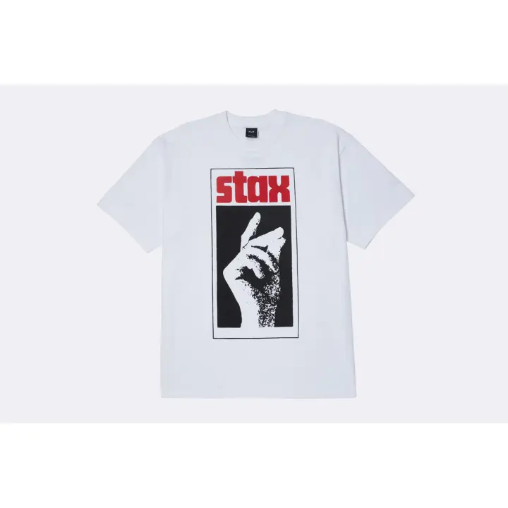 HUF Camiseta blanca de manga corta Stax Snap para Hombre - 1