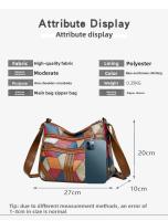 Bolso Bandolera Vintage Elegante Para Mujer Bolso De Mano De Moda Con Multi-bolsillos Bolso De Hombro Retro Para El Día a Día - details 0