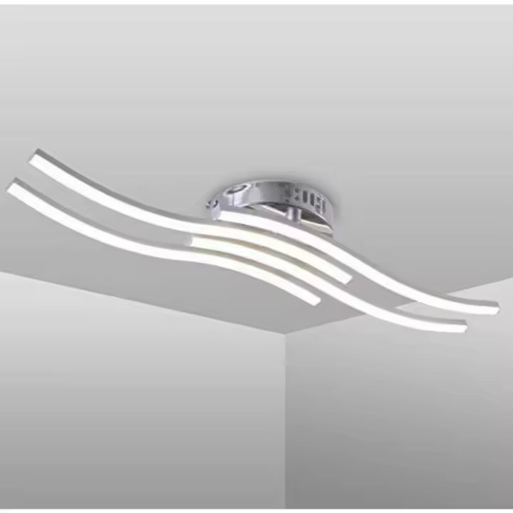 Lámpara de techo LED Luz moderna de techo para salas y dormitorios 24W 2000 Lumen Optica de aluminio y acrílico Blanco neutro 4000K - 1