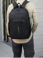 Mochila Unisex Grande De Viaje Simple Y Moda Para Estudiantes Y Computadoras Con Gran Capacidad Bolsillos Internos Y Exterior Cierre De Cremallera - details 10