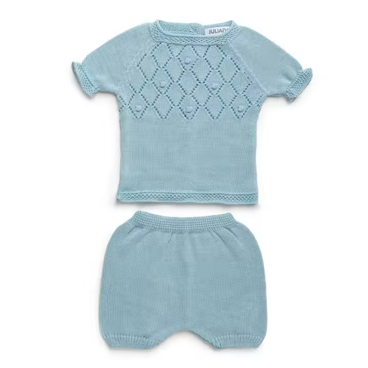 Conjunto Pantalon Canesu Juliana J25070 Juliana Ropa Bebé Niña Ropa Bebé Niño Conjuntos Pantalón Conjuntos con Pololo Conjuntos Pantalón Ropa Recién Nacido Primavera-Verano 2025 - 1