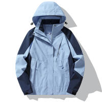 Chaqueta De Moda Trenzada De Poliéster Para Hombres Impermeable Y a Prueba De Viento Para Actividades Al Aire Libre Y Deportes En Primavera Y Otoño Con Capucha Desmontable - details 12