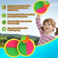 Juego De Deportes Al Aire Libre Con Raqueta De Playa Y Bola Adhesiva Para El Playón Ideal Para Niños Y Adolescentes - details 0