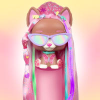 Vip Pets Mega Pet Nyla, Busto muñeca para peinar con pelo extra largo y tiza de pelo con 30 Accesorios, Regalo y juguete para niñas y niños de +3 años - details 1