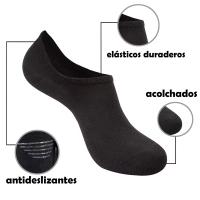 6Pares de Calcetines Tobilleros  para Mujer y Hombre - Calcetines Cortos y Cómodos-100%Algodon - details 1