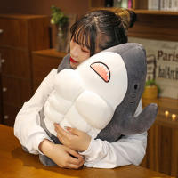 Muñeco De Peluche Tiburón Musculoso De 38cm Juguete De Dibujos Animados Animal Fuerte Cojín Regalo Para Novio O Amigo Unisex - details 8