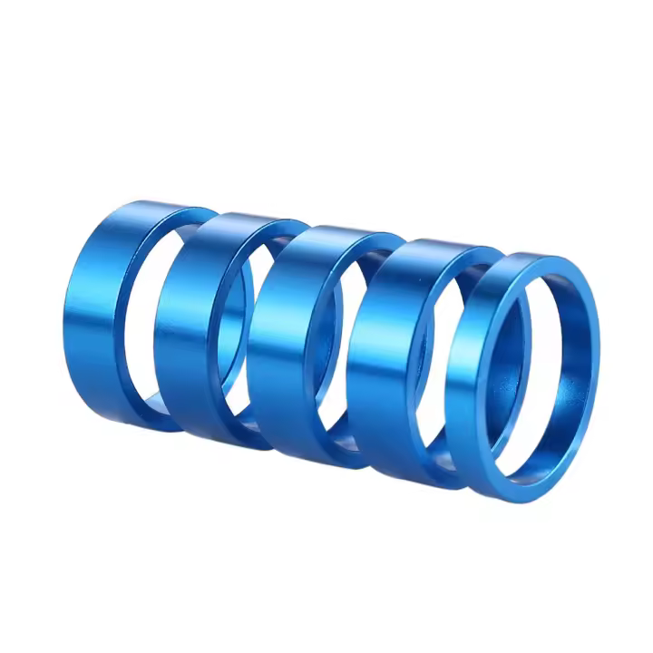 5pcs Anillas De Espaciador Para Manillar De Bicicleta Aleación De Aluminio MTB Mountain Road Bike Frente Rueda Ciclismo Piezas 10mm - 1