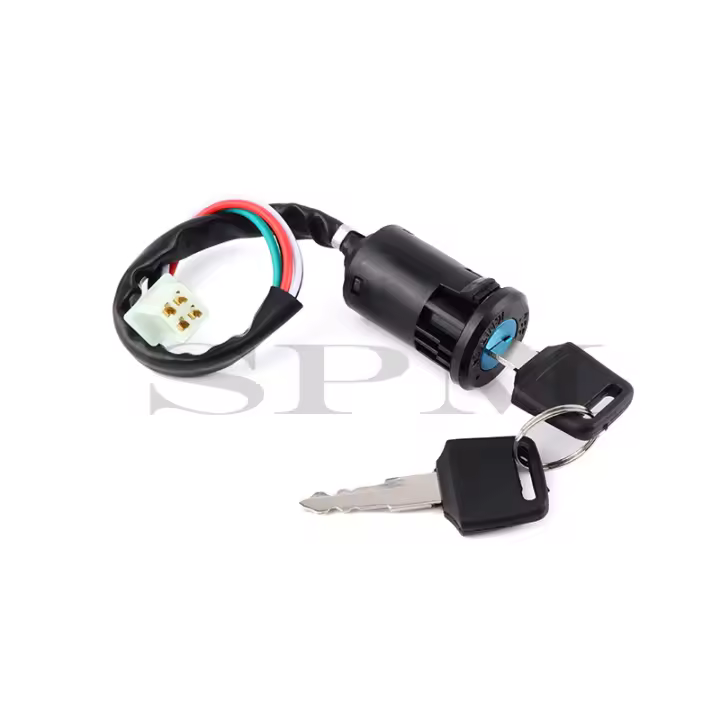 Interruptor De Ignición Universal Para Motocicleta Con Llave Y Cables Para ATV Go Kart Quad Motocross Bicicleta De Pista - 1