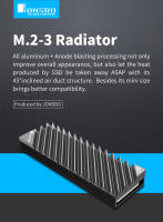 JONSBO M.2 2280 Disco Duro De Estado Sólido Con Disipador De Calor De Aluminio Y Parche Térmico Para PC De Escritorio Accesorios Térmicos - details 4