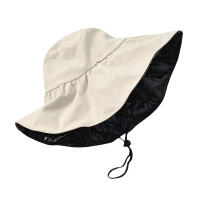 Sombrero De Pescador Grande Para Mujer Protección Solar Verano Negro Sombrilla Estilo Coreano Sombrero De Protección Solar - details 12