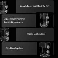 Nuevo Anillo De Alimentación Para Acuario Plástico Con Ventosa Torreón Flotante Para Tanque De Peces Accesorio En Forma De Cuadrado Y Circulo - details 3