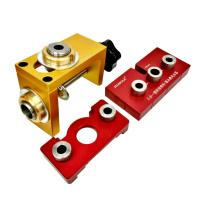 Juego De Guías De Agujeros Para Madera De Aleación De Aluminio 3 En 1 Localizador De Guía De Taladro Para Soldadura De Tablas Herramienta De Carpintería - details 3