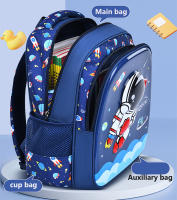 Mochila Infantil Astronauta 3D Cartoon Hombro Niño Escuela Impermeable Bolsa Escolar Estilo Moda Cinturón De Alivio De Presión - details 7