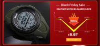 Reloj Deportivo Militar SKMEI 1025 Para Hombre Simple Y Moda Resistente Al Choque Y Al Agua Con Alarma Y Luz Trasera Digital - details 2