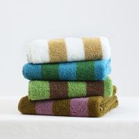 Toalla De Baño Algodón Peinado Estilo Retro Con Rayas Absorbente Toalla De Combinado Algodón Para El Baño - details 4