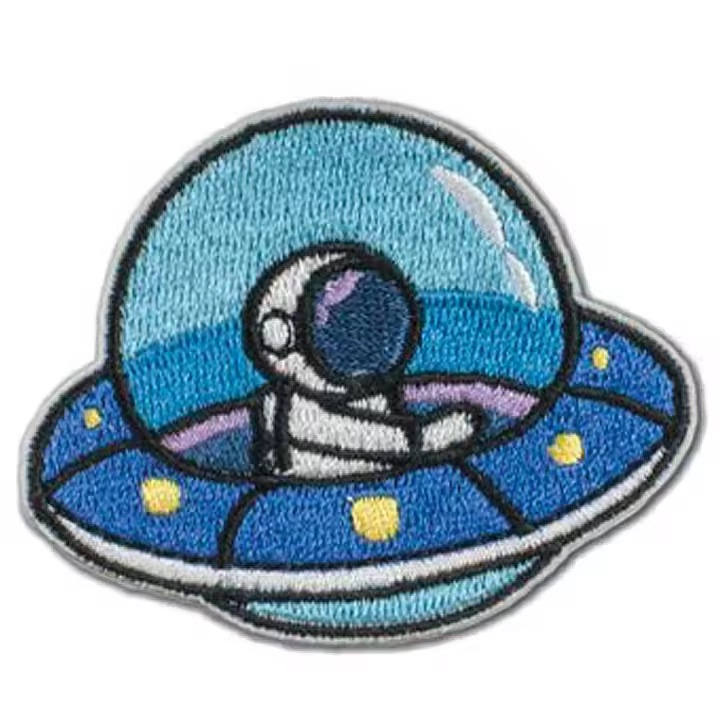 Parches Ropa – Parche Bordado Ropa – Tecnología – Futuro – Universo – Astronauta – Nave Espacial – 5,0 x 6,2 cm. - Moda The Happy Patch - 1