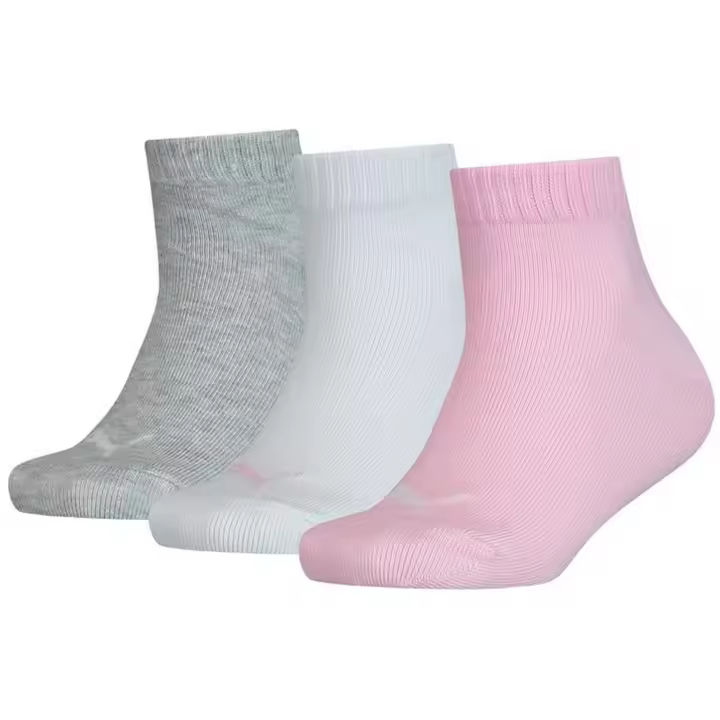 Calcetines Puma Quarter 3Pack para niños unisex en color multicolor - 1