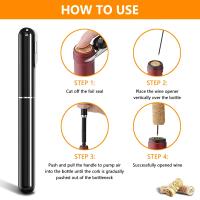 Abreventanas De Vino Y Champán En Acero Inoxidable Con Agujas Punzantes Para Sacar Tapas De Vino Eco-amigable Para Cocina Y Bar - details 1