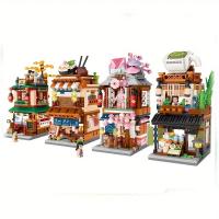 Bloques De Construcción Miniatura Estilo Callejero Japonés DIY Juguetes De Modelado Decoración De Hogar Regalos Para Navidad Y Acción De Gracias - details 8