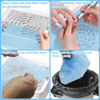 300pcs Filtro De Papel Para Coleccionar Polvo De Uñas Artísticas Disposables Para Máquina De Vacío De Polvo De Uñas Mayorista Al Por Menor - details 7