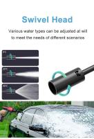 Pistola de agua de alta presión inalámbrica de 100 bar, 21V, pistola pulverizadora para limpieza de jardín y coche, generador de espuma, herramientas de limpieza para el hogar con batería de litio - details 2