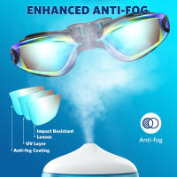 Gafas De Natación Profesionales Impermeables Con Protección UV 100% Antiniebla Para Hombres Y Mujeres Jóvenes Y Adultos - details 2