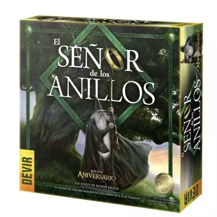 EL SEÑOR DE LOS ANILLOS ED. 20 ANIVERSARIO juego de mesa en Castellano editado por Devir - 1
