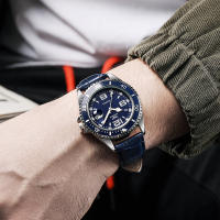 Reloj De Cuero Para Hombre 2022 Moda Nueva Calendario Resistente Al Agua Reloj De Pulsera De Lujo Con Correa De Cuero Malla De Acero Inoxidable - details 2