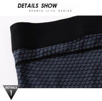 Pantalones de entrenamiento de compresión para hombre, mallas cortas deportivas de secado rápido para gimnasio, Fitness, culturismo, 
Leggings de capa Base para correr con - details 17
