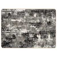 vidaXL Alfombra lavable antideslizante multicolor 190x300 cm Color Gris,  Blanco y negro,  Gris y blanco y mas Alfombras de área  Alfombra de Piso para Sala de Estar Dormitorio Habitación Salón - details 2