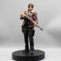 Figura De Acción De Anime 33cm Leon Zombie Hunter En Cuero Colección Para Niños Y Adultos Decoración De Escritorio Modelo De Soldado Juguete Grande - details 0