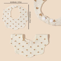 Baberos de Bandana para bebé, niño y niña recién nacido, Color aleatorio, 3 paquetes - details 1