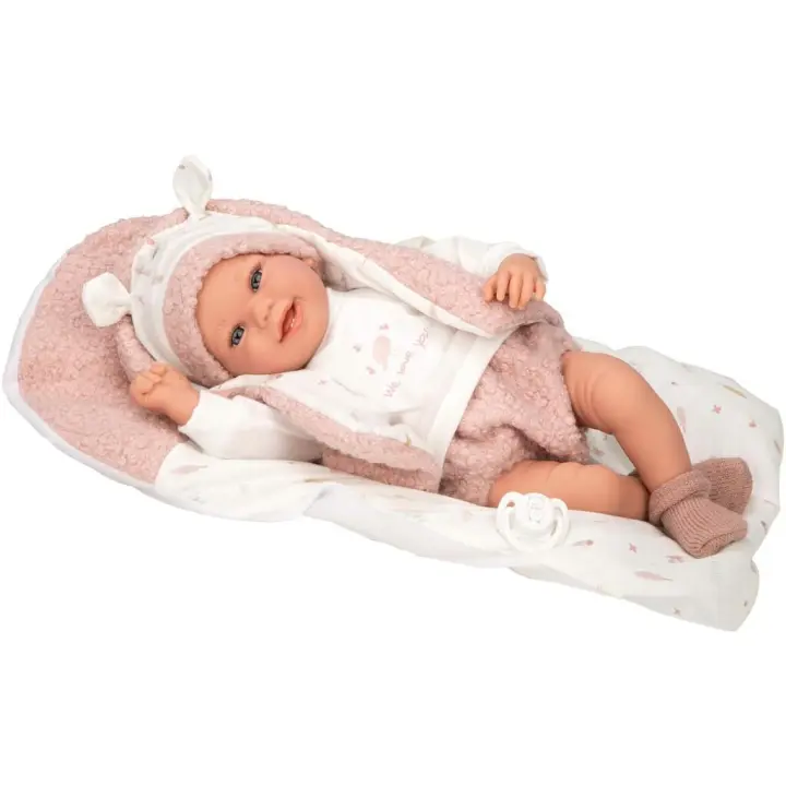 Muñeca Elegance Bebé Recién Nacida Colin 40 cm con Cojín Juguetes Arias - 1