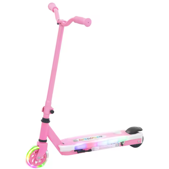 AIYAPLAY Patinete Eléctrico para Niños de 4-7 Años Patín Eléctrico Max. 6 km/h Motor 80 W Autonomía Máxima 8 km Patinete Eléctrico Infantil con Luces LED Freno Posterior - 1