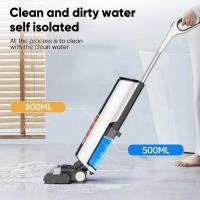 Aspiradora vertical inalámbrica, 3 modos de funcionamiento, 40 minutos de autonomía, pantalla LED, área de limpieza de hasta 140 m², apta para todo tipo de suelos y alfombras, blanco - details 1