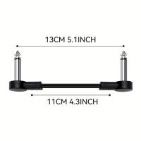 Miwayer Pedal De Efectos Para Guitarra Con Cable De Enlace Plano De 5 Pulgadas Y Conectores De Ángulo Recto De 1/4 Pulgada Kit De Cables De Enlace 1 Pack - details 9