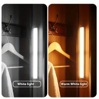Lámpara De Noche LED Con Sensor De Movimiento Wireless Recargable Magnética Para Armario Estuche Corredor Luz Emergencia Rectangular - details 1