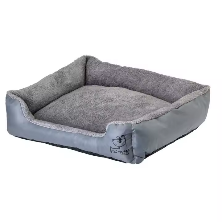 Vigar - Cama Mascotas 65 x 58 Cm Pets Club Cómoda y Resistente - Cama para Perros Antibacteriana y con Base Antideslizante - Se Puede Lavar en la Lavadora - Cama para Perros con Funda con Cremallera Lavable en Lavadora - Cama para Mascotas de Microfibra - 1