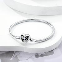 Pulsera De Plata Esterlina 925 Para Mujer Con Encantos De Mariposa Corazón Y Cadena De Serpiente Joyería DIY Clásica Adecuada Para Aniversarios - details 18