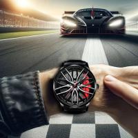 Reloj De Pulsera De Cuarzo Para Hombres Estilo Deportivo Y Cool Correa De Cuero Simple Y Elegante Sin Agujas Resistente Al Agua - details 5