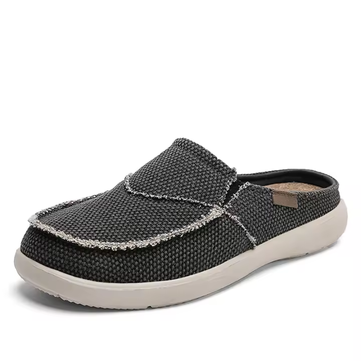 Zapatillas De Verano Para Hombre Clásicas Al Aire Libre Zapatillas De Lazo Ligero Transpirable Pantuflas Casuales Para Interior Material Superior De Lona Suela EVA Talla Verdadera - 1