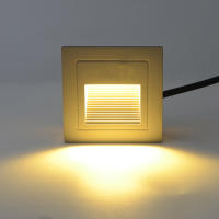 Lámpara De Pared LED 3W Impermeable Para Iluminación Nocturna Al Aire Libre En Exterior Ideal Para Escaleras Balcones Jardines Y Porches Con Caja Inferior Incluida Instalación Recessed - details 1