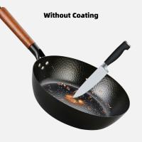 Sartén De 28cm Antiadherente Frying Pan De Hierro Para Cocinar Steaks Y Panqueques Sin Funda Apto Para Fogón Y Inducción - details 5