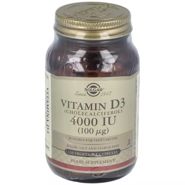 Vitamina D3 4000 Ui 100 Μg Colecalciferol Cápsulas Vegetales 120 U - 1