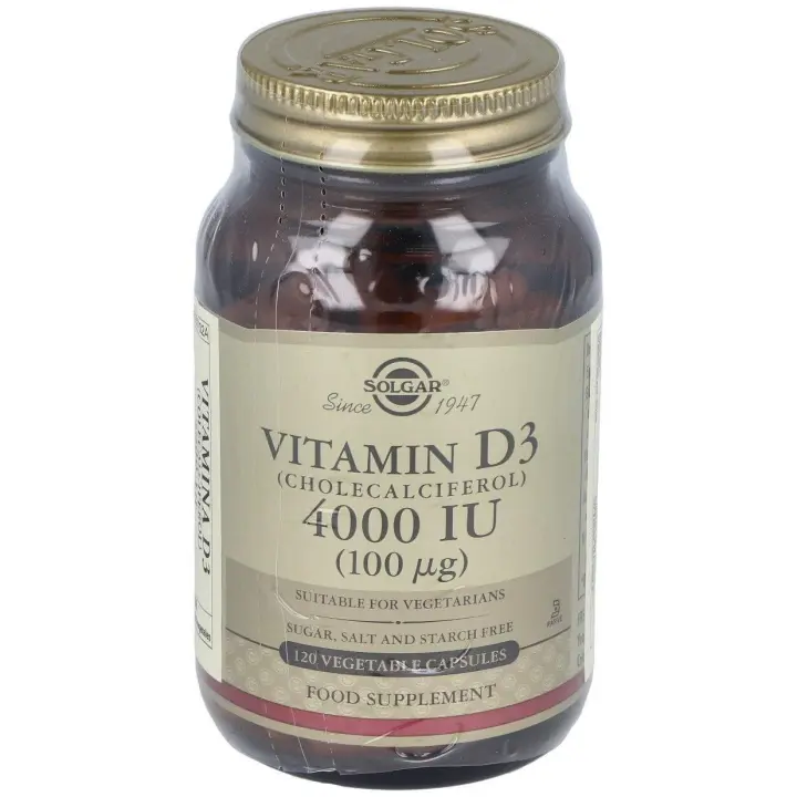 Vitamina D3 4000 Ui 100 Μg Colecalciferol Cápsulas Vegetales 120 U - 1