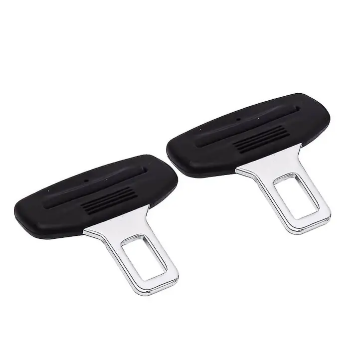 1pair Universal Car Safety Buckle Seat Belt Clip Insert Alarm Stopper Clamp Mengxi - 1