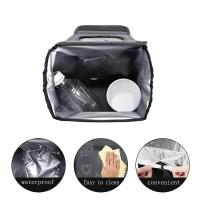 Bandeja De Basura Impermeable Para Coche Organizador De Accesorios De Auto Con Bolsillos Cierre Portátil Para Almacenamiento De Basura - details 4