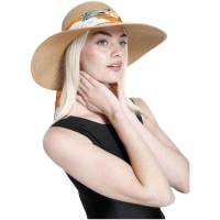 Kebedo Moda Sombrero de Paja Papel de alta calidad, Protección UV UPF 50+ | Visera Mujer Adulto de Verano Gorro Plegable Grande Lujo | Vacaciones Playa Sol Casual Talla Única ajustable 56-57CM marrón - details 4